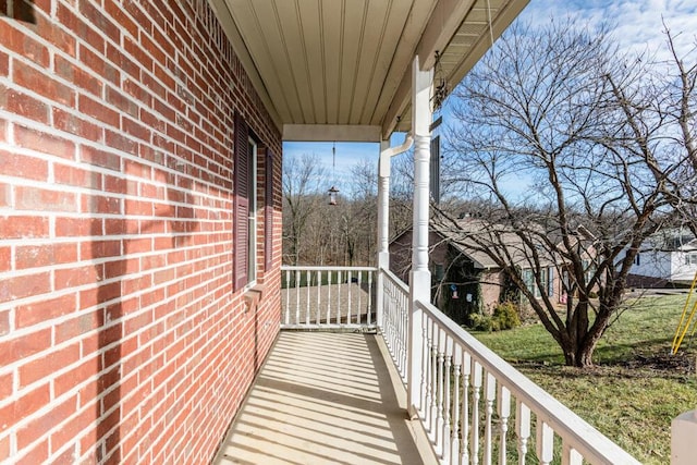 view of balcony