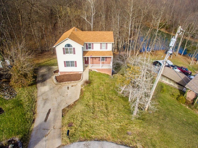 birds eye view of property