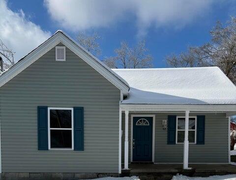 view of front of home with a porch