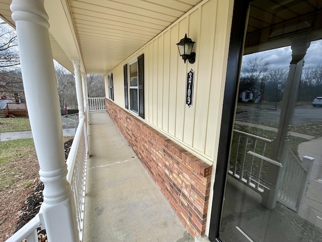 view of patio / terrace with a porch