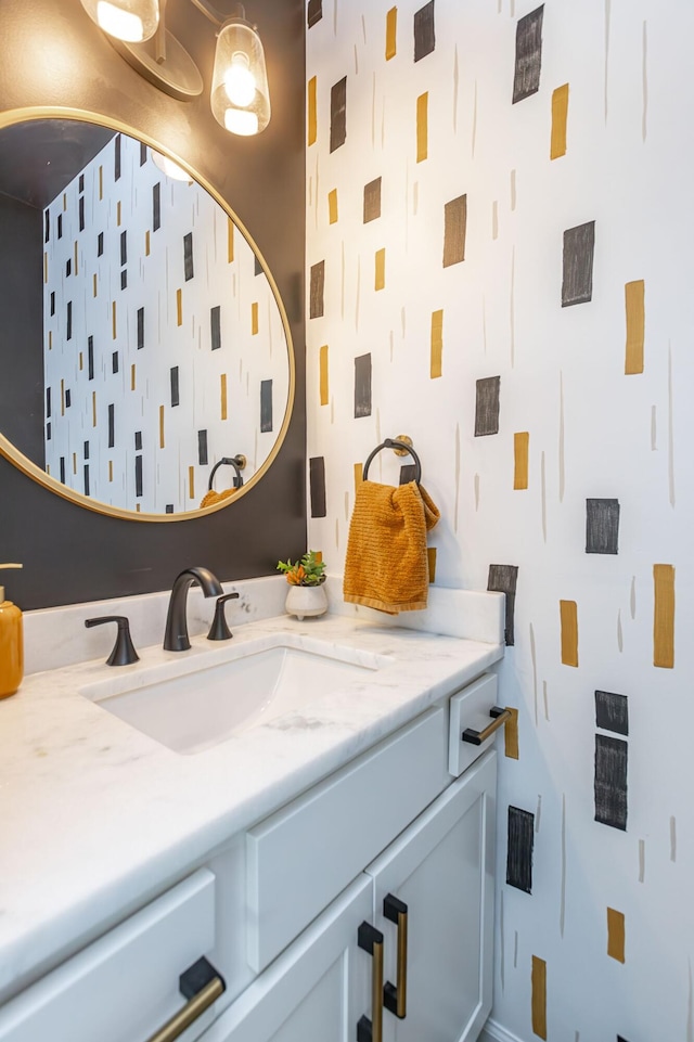 bathroom with vanity