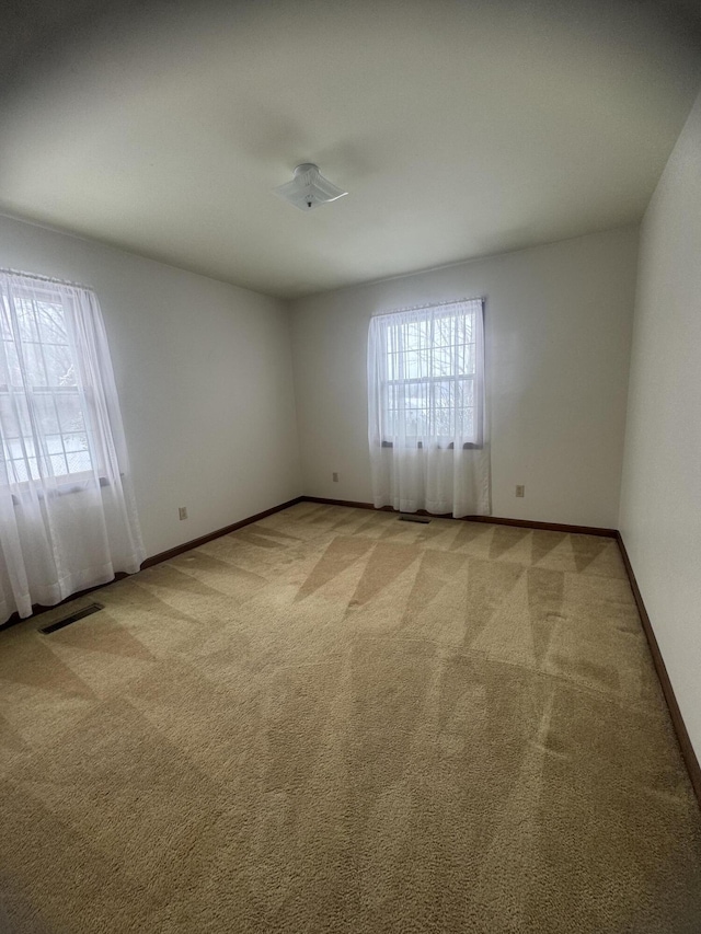 view of carpeted empty room