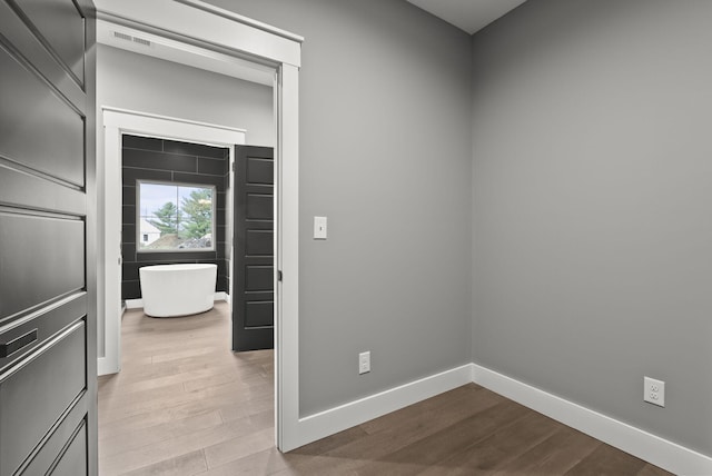 interior space with light wood-type flooring