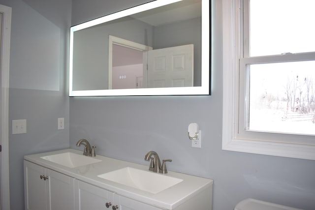 bathroom featuring vanity