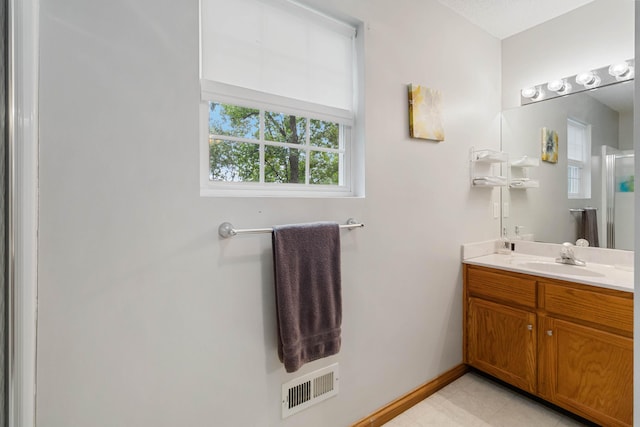 bathroom featuring vanity