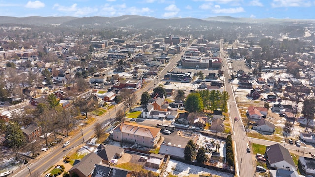 aerial view featuring a mountain view