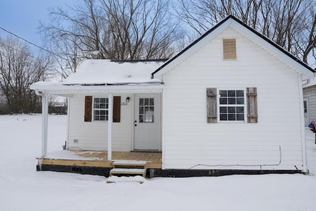 view of front of property