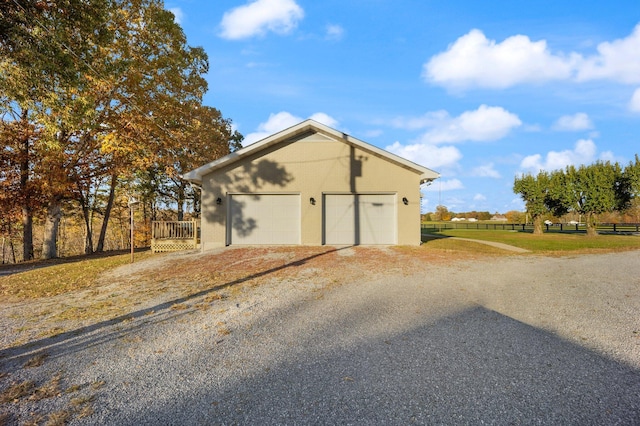 view of outdoor structure featuring a garage