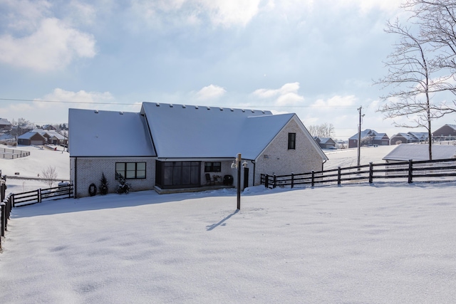 view of rear view of property