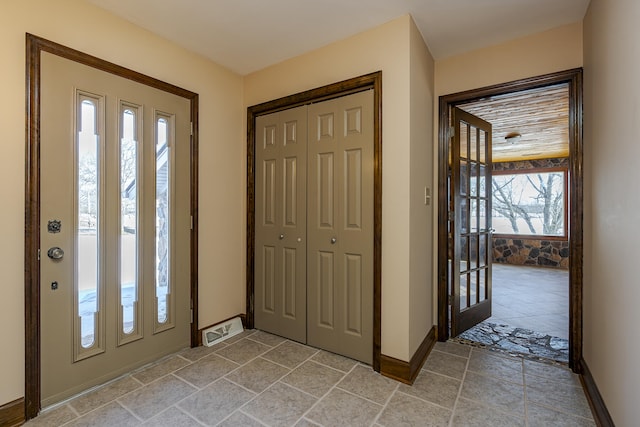 view of foyer entrance