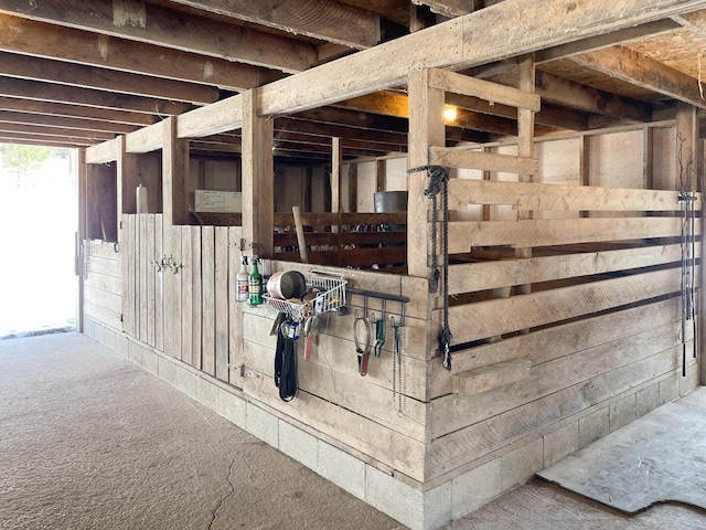 view of horse barn