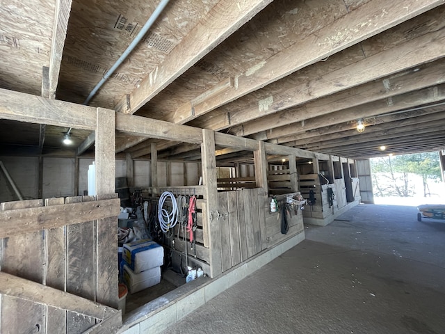 view of horse barn