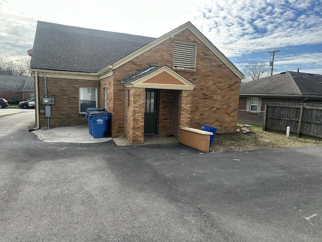 view of front of home