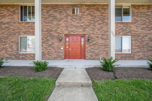 property entrance with a porch