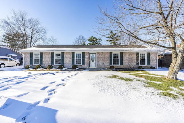 view of ranch-style home