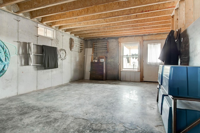 misc room featuring concrete floors