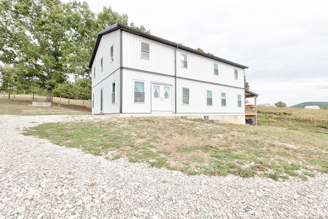 view of rear view of property