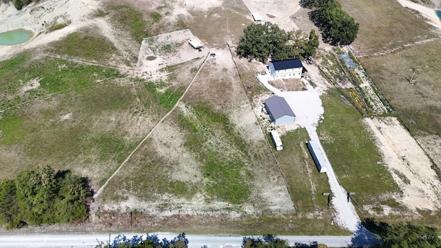 aerial view featuring a rural view