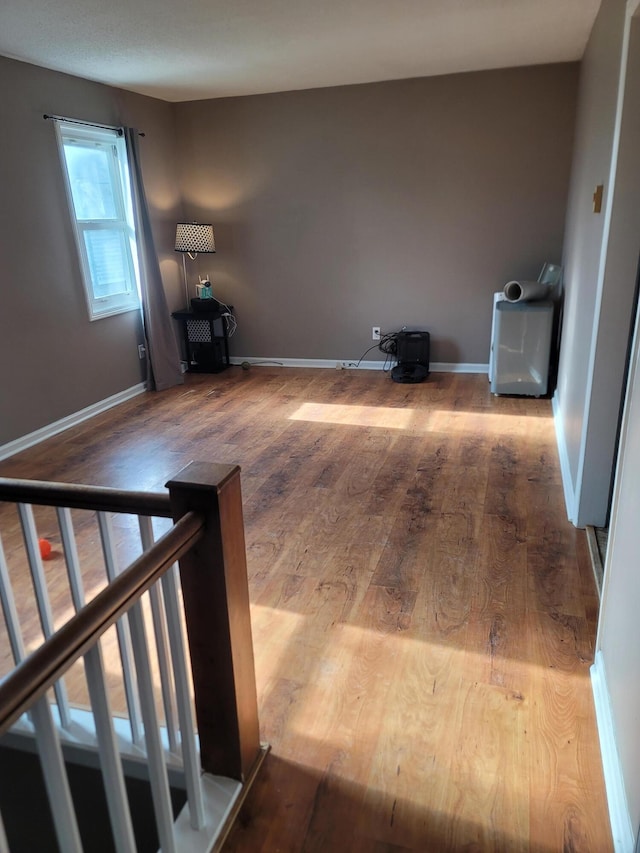 interior space with hardwood / wood-style floors