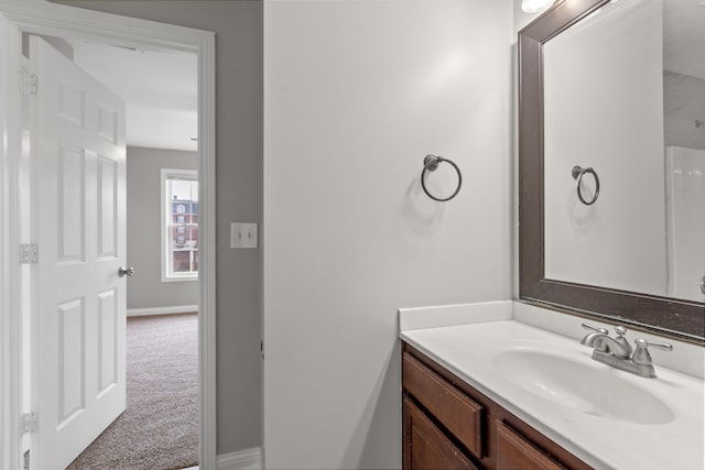 bathroom featuring vanity