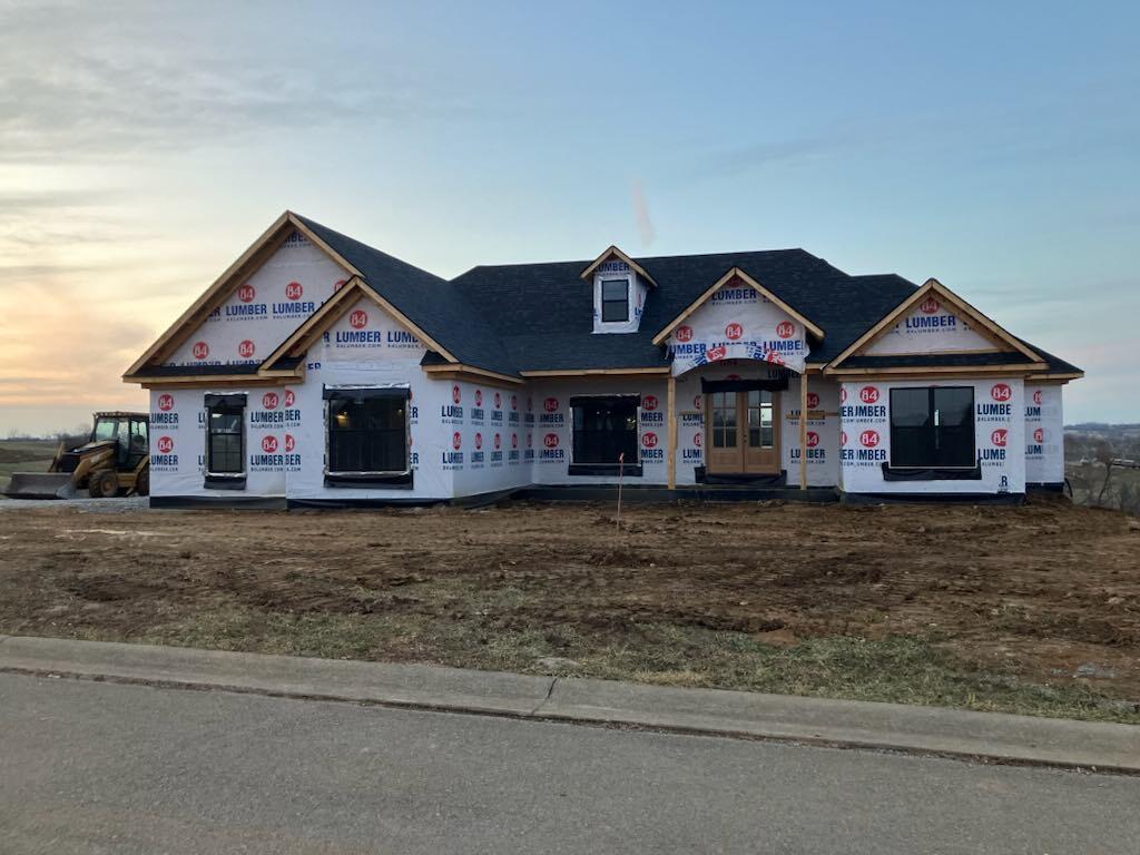 unfinished property featuring french doors