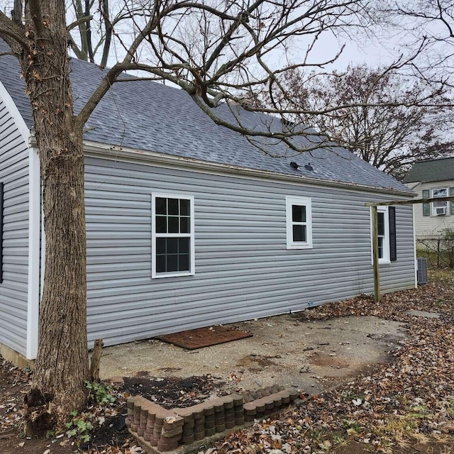 view of property exterior with cooling unit