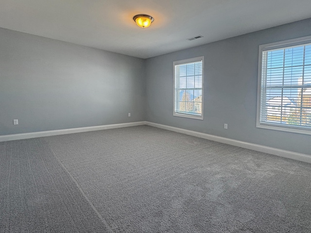 carpeted empty room with plenty of natural light