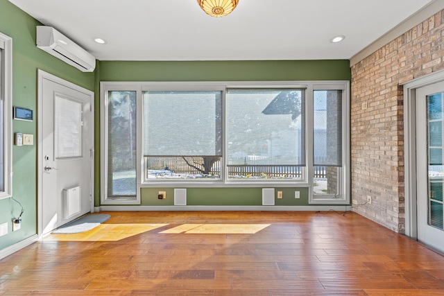 interior space featuring a wall unit AC