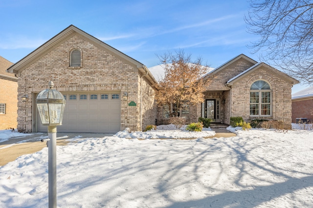 front of property featuring a garage