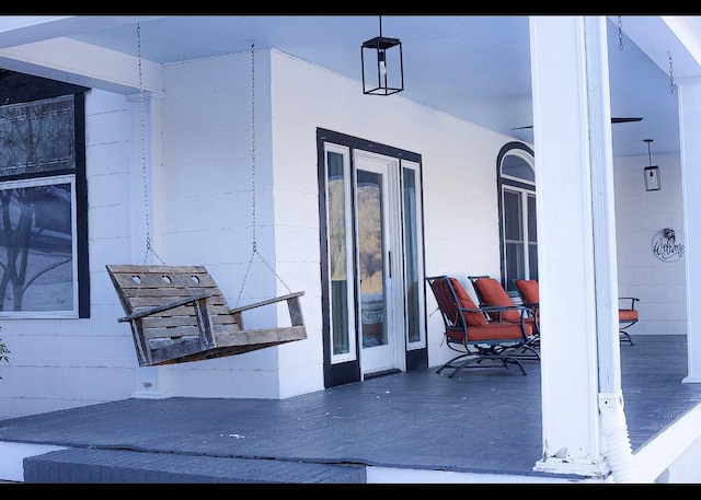 view of patio / terrace with covered porch