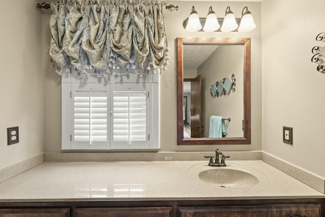 bathroom with vanity