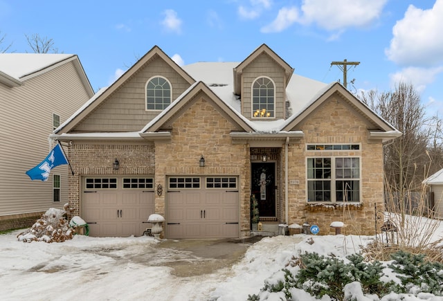 view of front of house featuring a garage