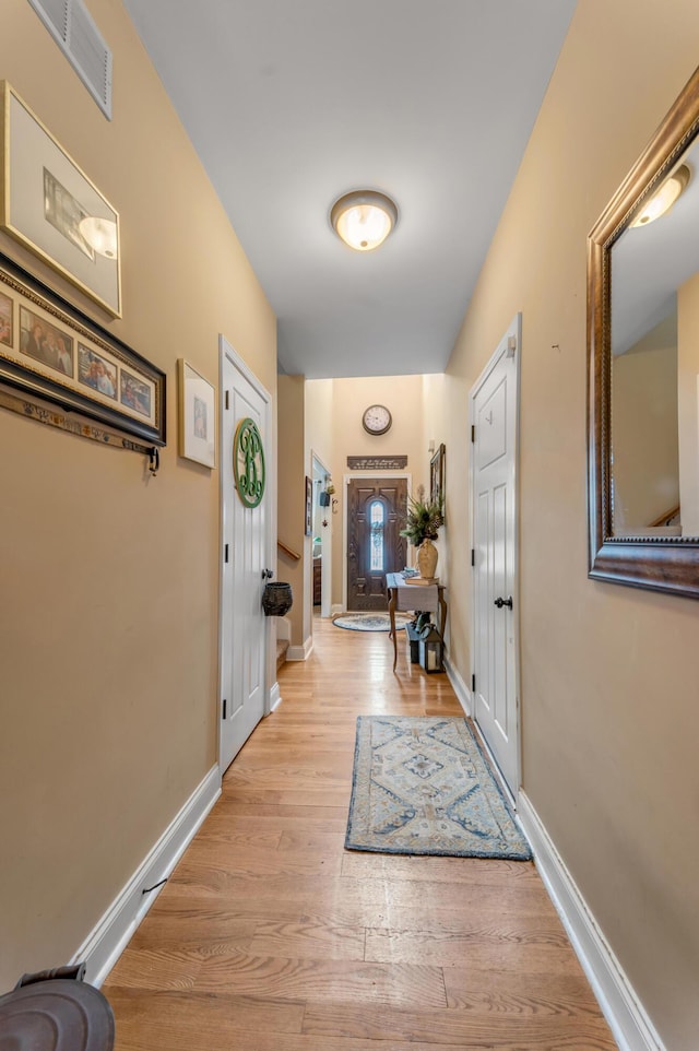 interior space featuring light hardwood / wood-style floors