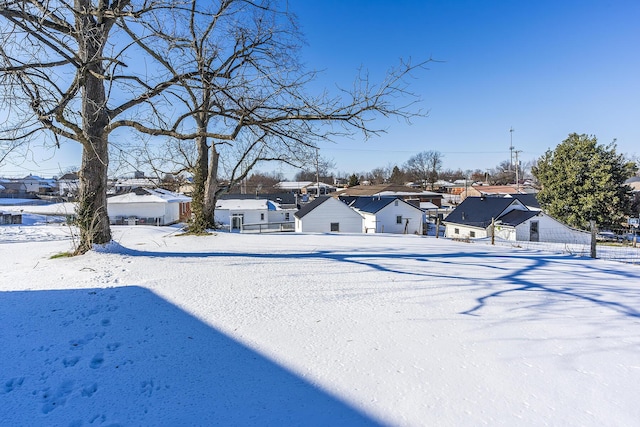 view of snowy yard