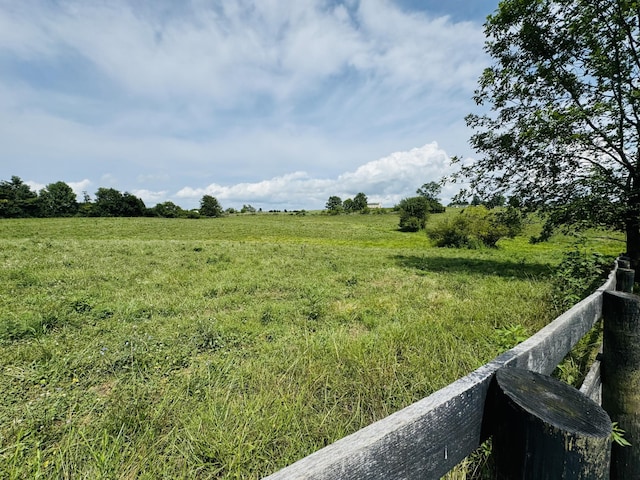 view of landscape with a rural view