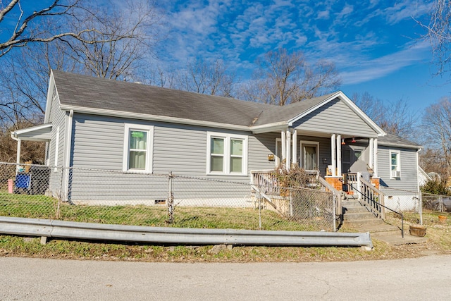 view of front facade with a porch