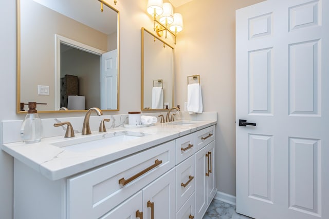 bathroom featuring vanity