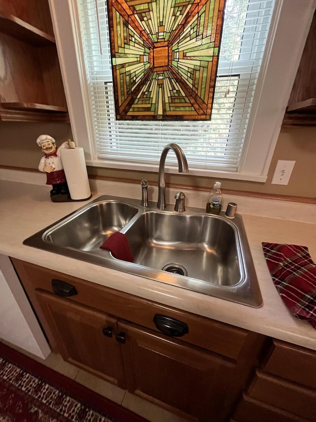 interior details with sink