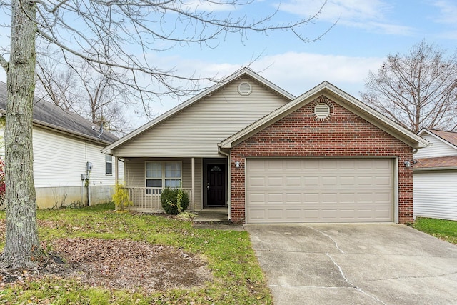 view of front of house featuring a garage