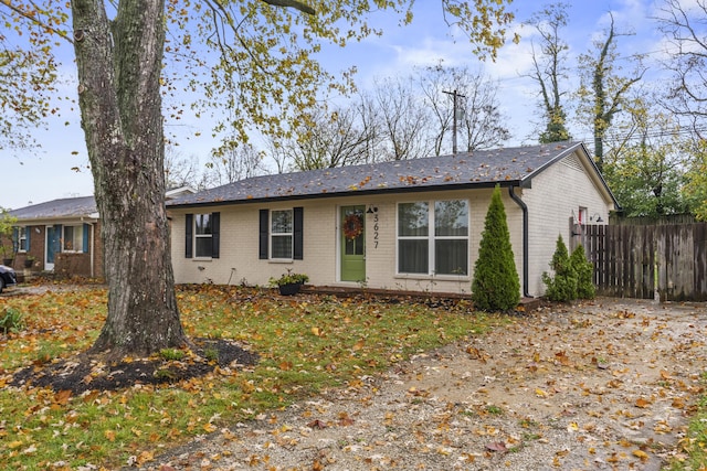 view of ranch-style home