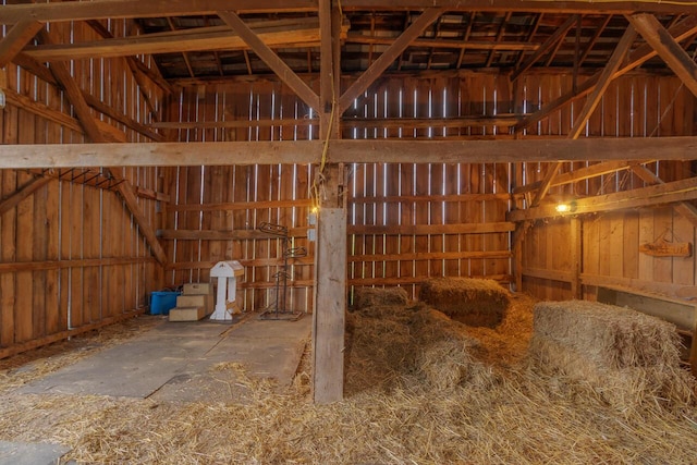 view of horse barn