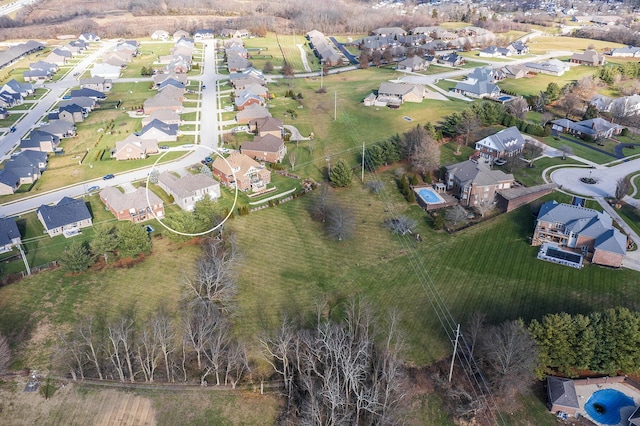 birds eye view of property