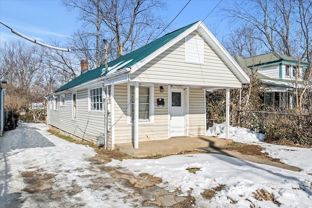 view of bungalow-style house