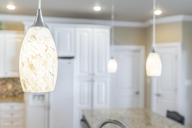 room details with white cabinetry