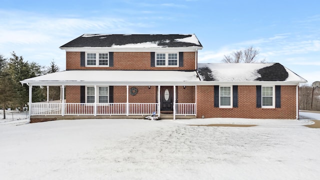 view of front of home with a porch