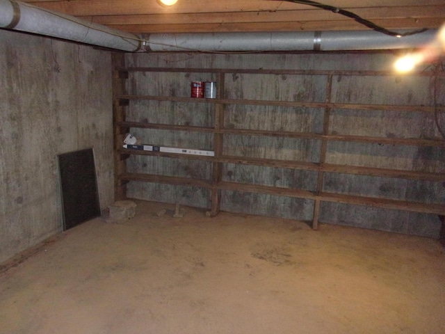 view of basement