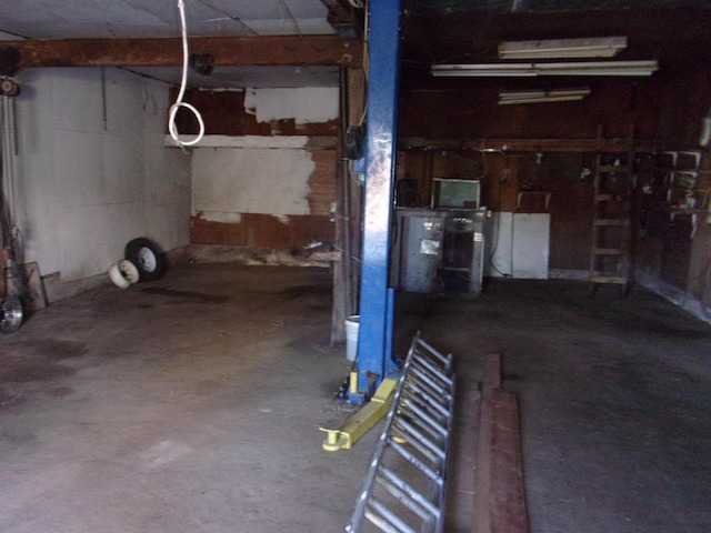 view of basement