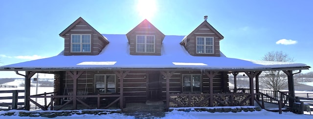 view of front of house with a porch