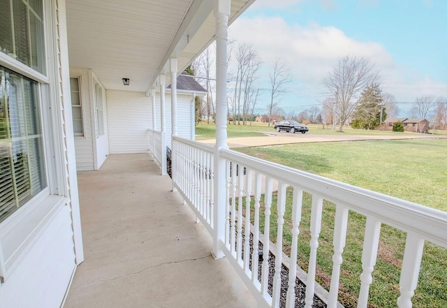 balcony with a porch