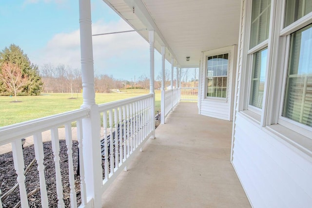 view of patio with covered porch